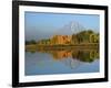 Grand Tetons in Autumn from the Oxbow, Grand Teton National Park, Wyoming, USA-Michel Hersen-Framed Photographic Print