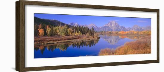 Grand Tetons Reflected in Oxbow Bend, Wyoming-null-Framed Photographic Print