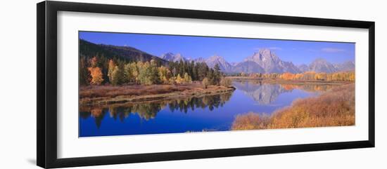 Grand Tetons Reflected in Oxbow Bend, Wyoming-null-Framed Photographic Print
