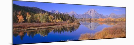 Grand Tetons Reflected in Oxbow Bend, Wyoming-null-Mounted Photographic Print