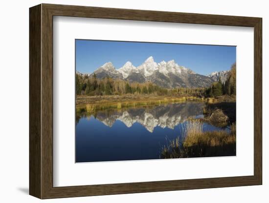 Grand Tetons Reflecting in Beaver Pond-Ken Archer-Framed Photographic Print