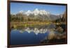 Grand Tetons Reflecting in Beaver Pond-Ken Archer-Framed Premium Photographic Print