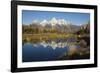 Grand Tetons Reflecting in Beaver Pond-Ken Archer-Framed Photographic Print