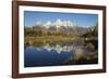 Grand Tetons Reflecting in Beaver Pond-Ken Archer-Framed Photographic Print