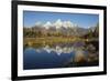 Grand Tetons Reflecting in Beaver Pond-Ken Archer-Framed Photographic Print