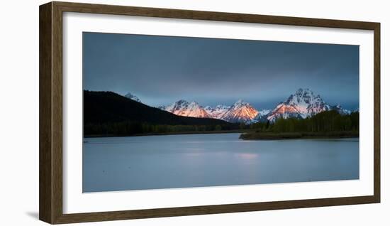 Grand Tetons, Wy: Sunrise at Oxbow Bend-Brad Beck-Framed Photographic Print