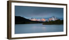 Grand Tetons, Wy: Sunrise at Oxbow Bend-Brad Beck-Framed Photographic Print