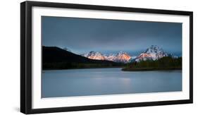 Grand Tetons, Wy: Sunrise at Oxbow Bend-Brad Beck-Framed Photographic Print