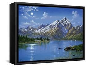 Grand Tetons-Eduardo Camoes-Framed Stretched Canvas