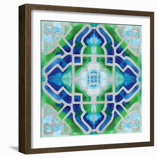 Grand Tile 2-Edith Lentz-Framed Art Print