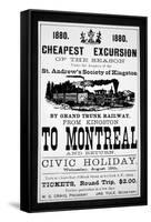 Grand Trunk Railway Poster, 1880 (Engraving)-Canadian-Framed Stretched Canvas