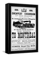 Grand Trunk Railway Poster, 1880 (Engraving)-Canadian-Framed Stretched Canvas
