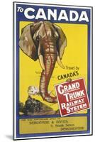 Grand Trunk Railway System Poster-null-Mounted Art Print