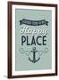 Grand Turk is my Happy Place-Lantern Press-Framed Art Print