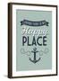 Grand Turk is my Happy Place-Lantern Press-Framed Art Print