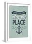 Grand Turk is my Happy Place-Lantern Press-Framed Art Print