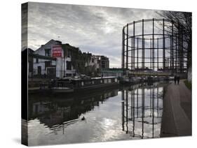 Grand Union Canal, Hackney, London, England, United Kingdom, Europe-Stuart Black-Stretched Canvas