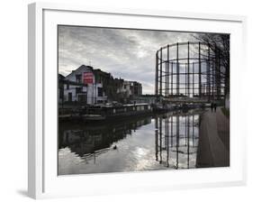 Grand Union Canal, Hackney, London, England, United Kingdom, Europe-Stuart Black-Framed Photographic Print