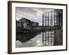Grand Union Canal, Hackney, London, England, United Kingdom, Europe-Stuart Black-Framed Photographic Print