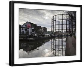 Grand Union Canal, Hackney, London, England, United Kingdom, Europe-Stuart Black-Framed Photographic Print