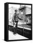 Grand Union Canal Lock Keeper, C1905-null-Framed Stretched Canvas