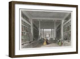 Grand Victorian Bookshop, W and T Fordyce's Publishing Establishment Newcastle Upon Tyne-null-Framed Art Print