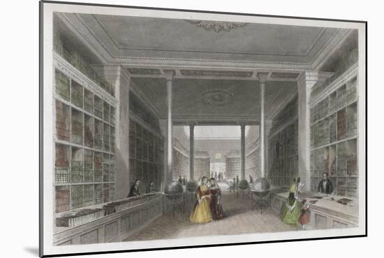 Grand Victorian Bookshop, W and T Fordyce's Publishing Establishment Newcastle Upon Tyne-null-Mounted Art Print