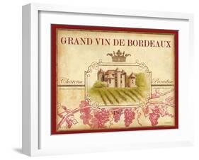 Grand Vin De Bordeaux-Devon Ross-Framed Art Print