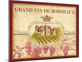 Grand Vin De Bordeaux-Devon Ross-Mounted Art Print