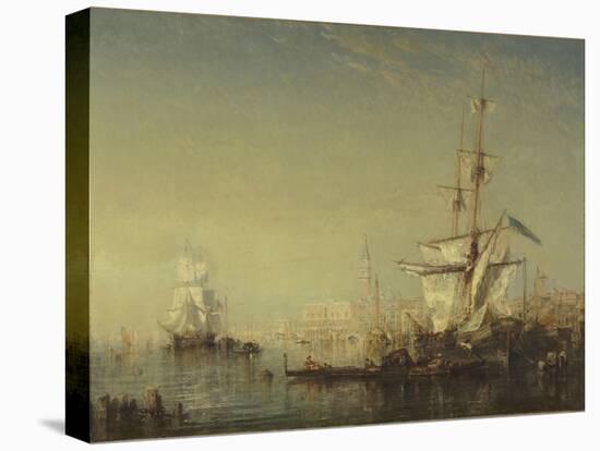 Grand voilier en vue de Venise-Félix Ziem-Stretched Canvas
