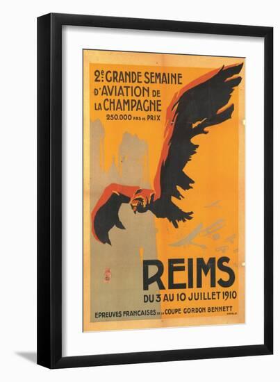 Grand Weekend Of Flight In The Champagne District Of France At Reims-Atelier Herald-Framed Art Print