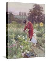 Grandad's Garden-Rose Maynard Barton-Stretched Canvas