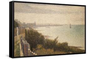 Grandcamp, Evening-Georges Seurat-Framed Stretched Canvas