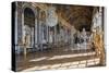 Grande Galerie or Galerie Des Glaces (The Hall of Mirrors) in Palace of Versailles-null-Stretched Canvas