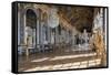 Grande Galerie or Galerie Des Glaces (The Hall of Mirrors) in Palace of Versailles-null-Framed Stretched Canvas