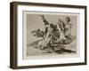 Grande Hazaña! Con Muertos! (A Heroic Feat! with Dead Men) Plate 39 from the Disasters of War (Los-Francisco de Goya-Framed Giclee Print