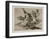 Grande Hazaña! Con Muertos! (A Heroic Feat! with Dead Men) Plate 39 from the Disasters of War (Los-Francisco de Goya-Framed Giclee Print