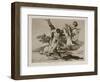 Grande Hazaña! Con Muertos! (A Heroic Feat! with Dead Men) Plate 39 from the Disasters of War (Los-Francisco de Goya-Framed Giclee Print