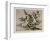 Grande Hazaña! Con Muertos! (A Heroic Feat! with Dead Men) Plate 39 from the Disasters of War (Los-Francisco de Goya-Framed Giclee Print