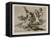 Grande Hazaña! Con Muertos! (A Heroic Feat! with Dead Men) Plate 39 from the Disasters of War (Los-Francisco de Goya-Framed Stretched Canvas