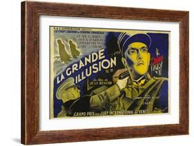 Grande Illusion, French Movie Poster, 1937-null-Framed Art Print