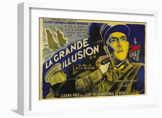 Grande Illusion, French Movie Poster, 1937-null-Framed Art Print