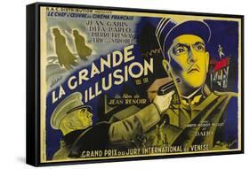 Grande Illusion, French Movie Poster, 1937-null-Framed Stretched Canvas