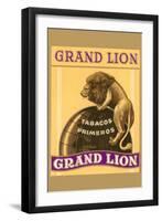 Grande Lion Label-null-Framed Art Print