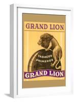 Grande Lion Label-null-Framed Art Print