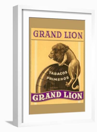 Grande Lion Label-null-Framed Art Print