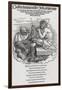 Grande passion - l'homme chargé de douleur et le mercenaire, page de titre-Albrecht Dürer-Framed Giclee Print