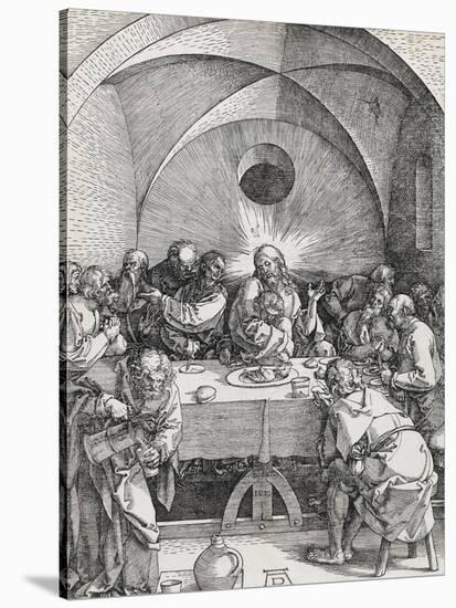 Grande passion - La Cène-Albrecht Dürer-Stretched Canvas