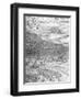 Grande Pianta Prospettica - Venice, C.1500 (Engraving) (Middle Section)-Jacopo De' Barbari-Framed Premium Giclee Print