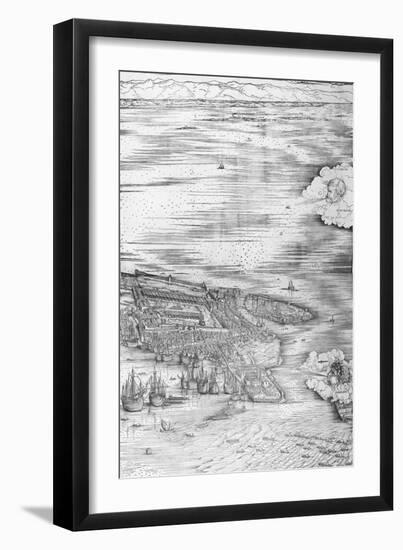 Grande Pianta Prospettica - Venice, C.1500 (Engraving) (Right Hand Side)-Jacopo De' Barbari-Framed Giclee Print